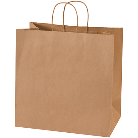 13 x 7 x 13" Kraft Shopping Bags